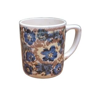 Reproduction by Westwood Ceramic Mug White Blue Brown Japan